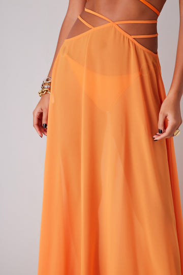 FABULOUS AGILITÀ - Saia L Nice Al Mare Tangerina - Verão 22